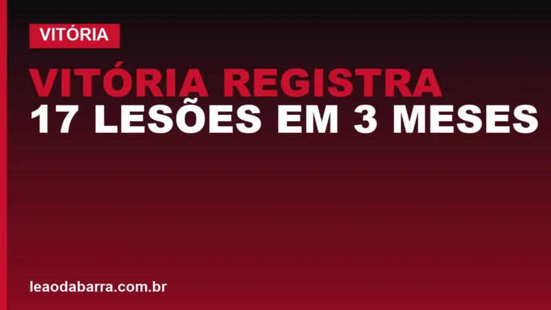 Vitória registra 17 lesões em 3 meses e tem DM mais lotado em dois anos