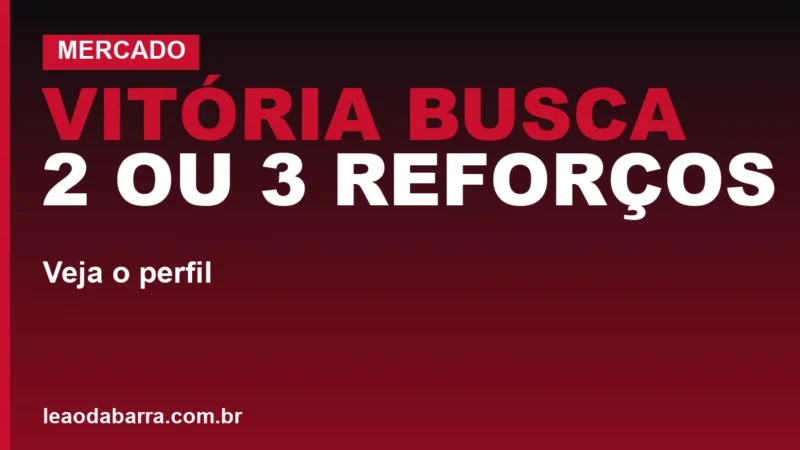 Vitória busca 2 ou 3 reforços até 11 de setembro; veja o perfil