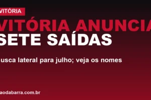 Vitória anuncia sete saídas: busca lateral para julho; veja os nomes