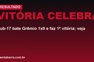 Vitória celebra: Sub-17 bate Grêmio 1x0 e faz 1ª vitória; veja