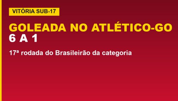 Vitória Sub-17: goleada de 6 a 1 no Atlético-GO; veja os gols