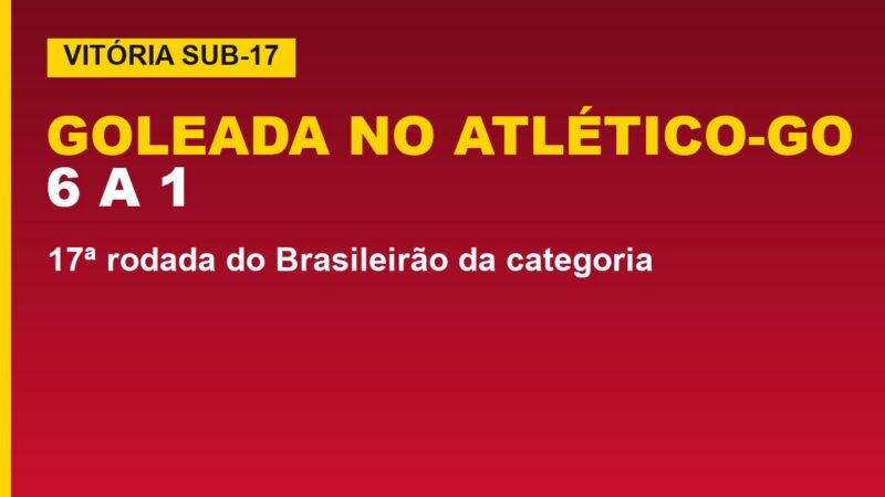 Vitória Sub-17: goleada de 6 a 1 no Atlético-GO; veja os gols