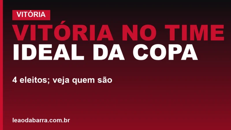Vitória no time ideal da Copa do Nordeste: 4 eleitos; veja quem são