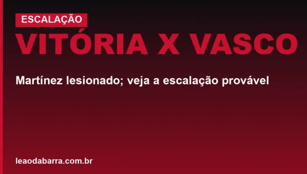 Vitória x Vasco: Martínez lesionado; veja a escalação provável