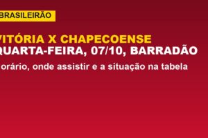 Vitória x Chapecoense, 07/10