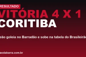 Vitória 4 x 1 Coritiba: Leão goleia no Barradão e sobe na tabela do Brasileirão