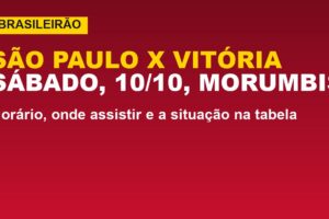 São Paulo x Vitória: horário e onde assistir ao vivo (10/10)