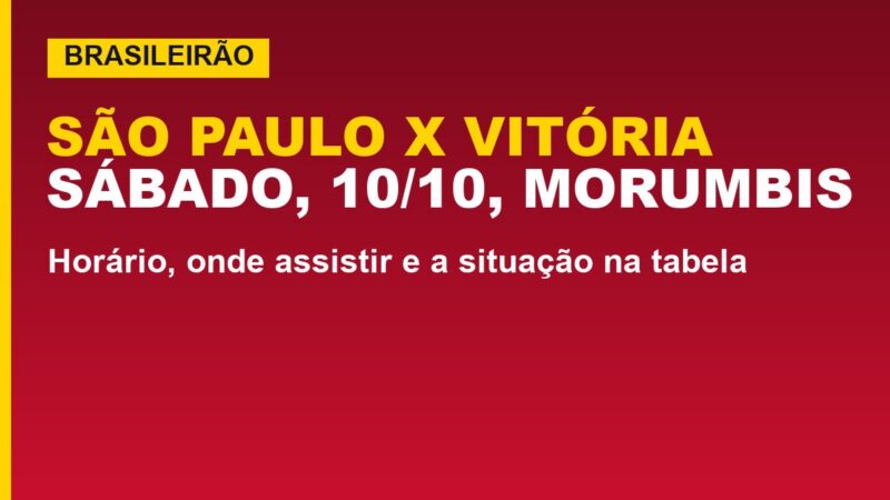 São Paulo x Vitória, 10/10