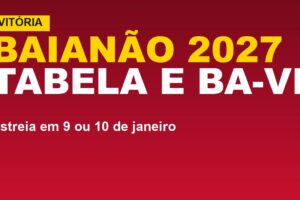 Vitória no Baianão 2027: tabela, estreia e Ba-Vi; veja as datas