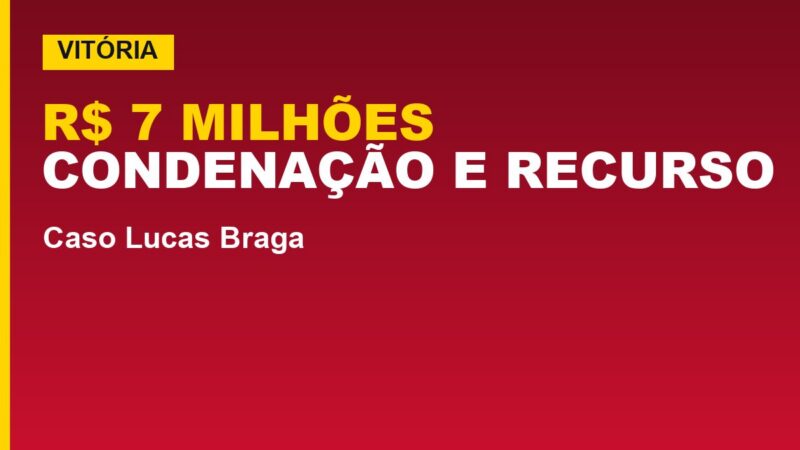 Vitória é condenado a pagar R$ 7 milhões a Lucas Braga; veja