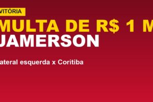 Vitória x Coritiba: Jamerson e multa de R$ 1 milhão; veja a lateral