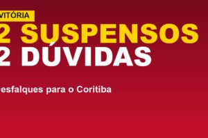 Vitória x Coritiba: 2 suspensos e 2 dúvidas; veja desfalques
